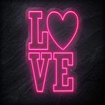 "LoVe" LED  Neon Schild - NEONEVERGLOW