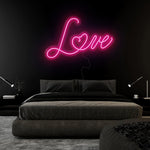 "Love" LED Neonschild Sign Schriftzug - NEONEVERGLOW