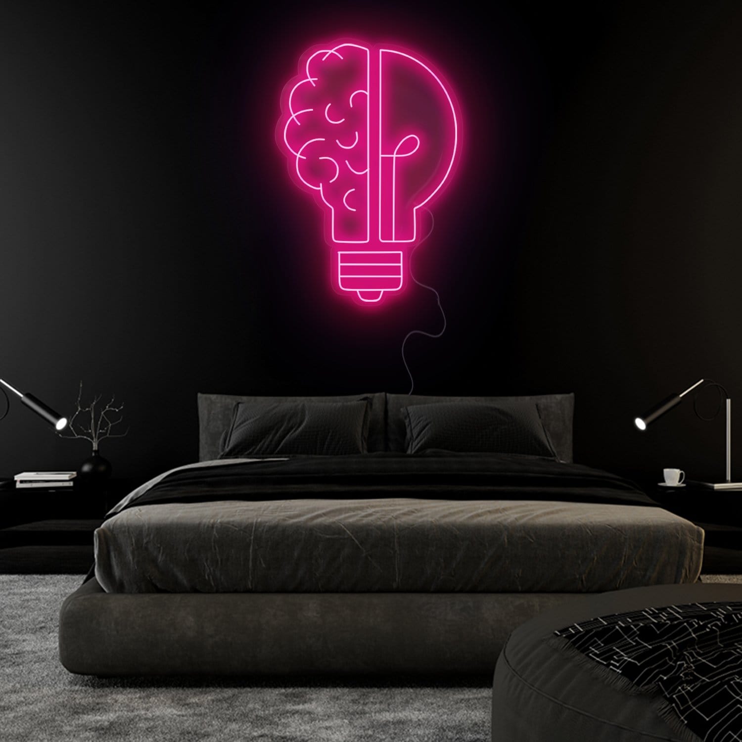 " Gedanken" LED Neonschild Sign - NEONEVERGLOW