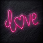 " Love Herz" LED Neon Schriftzug - NEONEVERGLOW