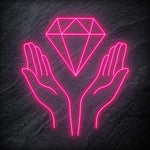"Diamand" LED Neonschild - NEONEVERGLOW