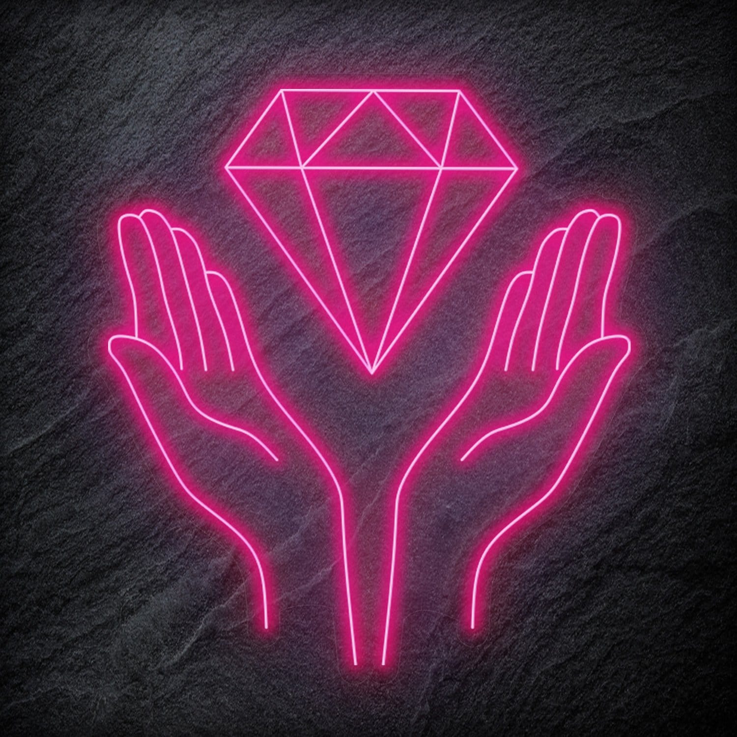 "Diamand" LED Neonschild - NEONEVERGLOW
