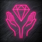 "Diamand" LED Neonschild - NEONEVERGLOW