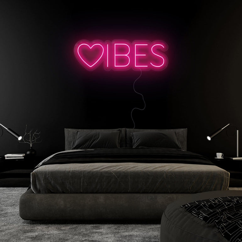 "Herz Vibes" LED Neonschild Sign - NEONEVERGLOW