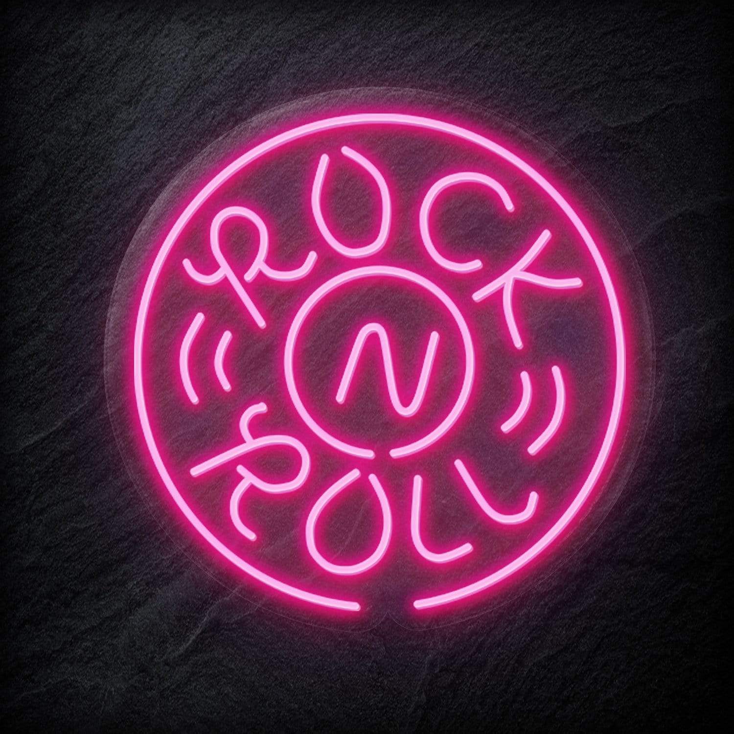 "Rockn Roll Musik" LED Neon Schild - NEONEVERGLOW
