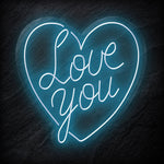 "Love You" LED Neonschild - NEONEVERGLOW