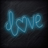 " Love Herz" LED Neon Schriftzug - NEONEVERGLOW