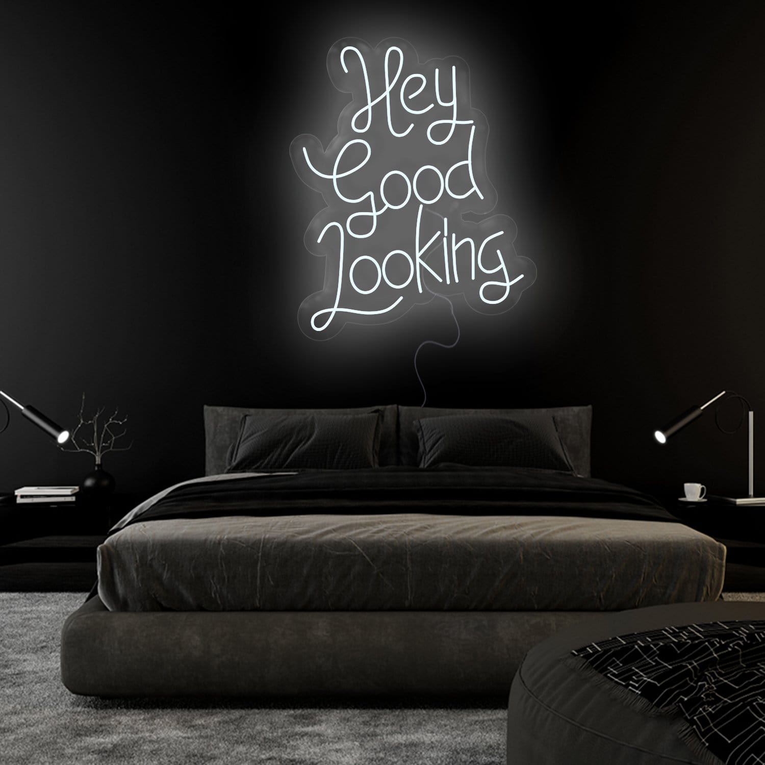"Hey Good Looking" LED Neonschild Sign Schriftzug - NEONEVERGLOW