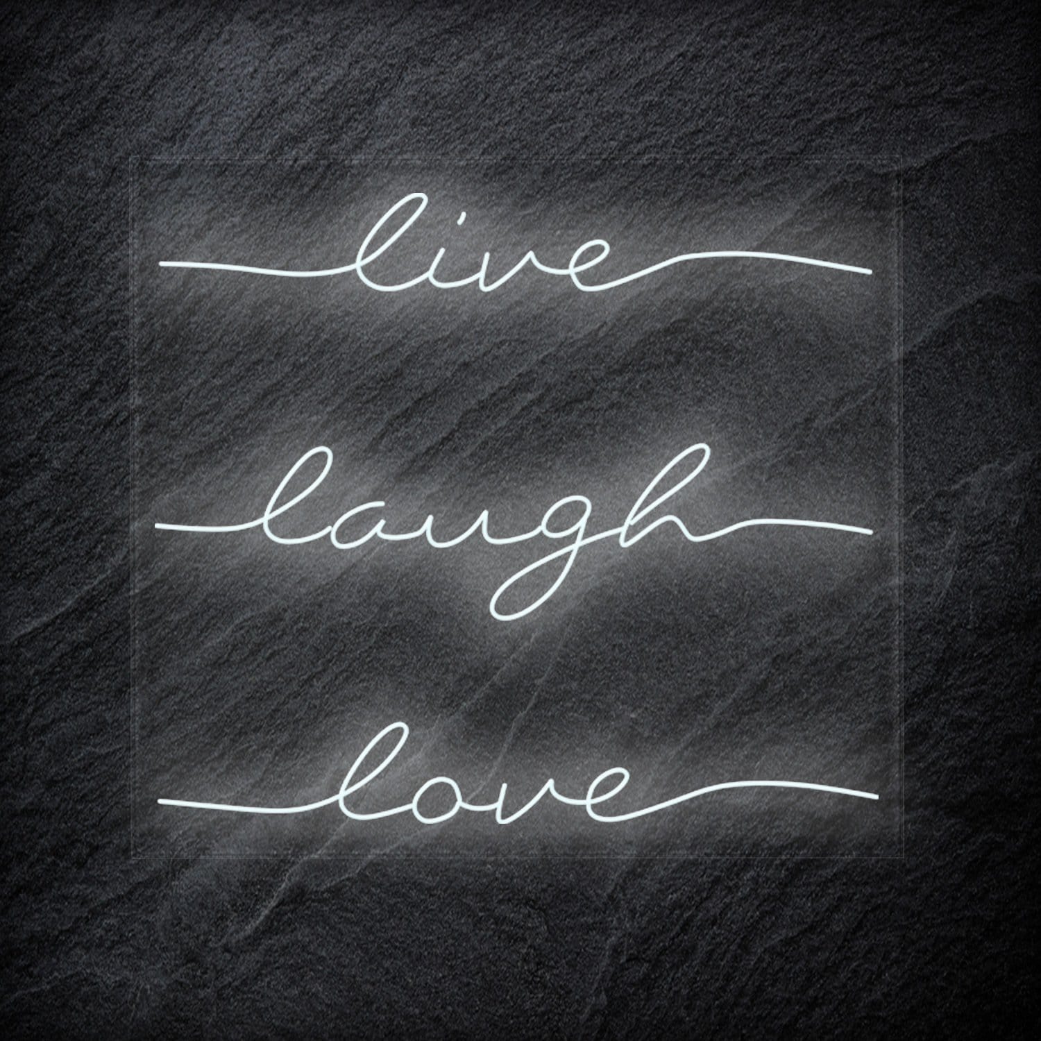 "Live Laugh Love" LED Neon Schriftzug - NEONEVERGLOW