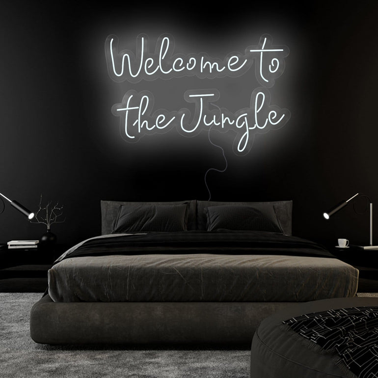 "Welcome To The Jungle" LED Neonschild Sign Schriftzug - NEONEVERGLOW