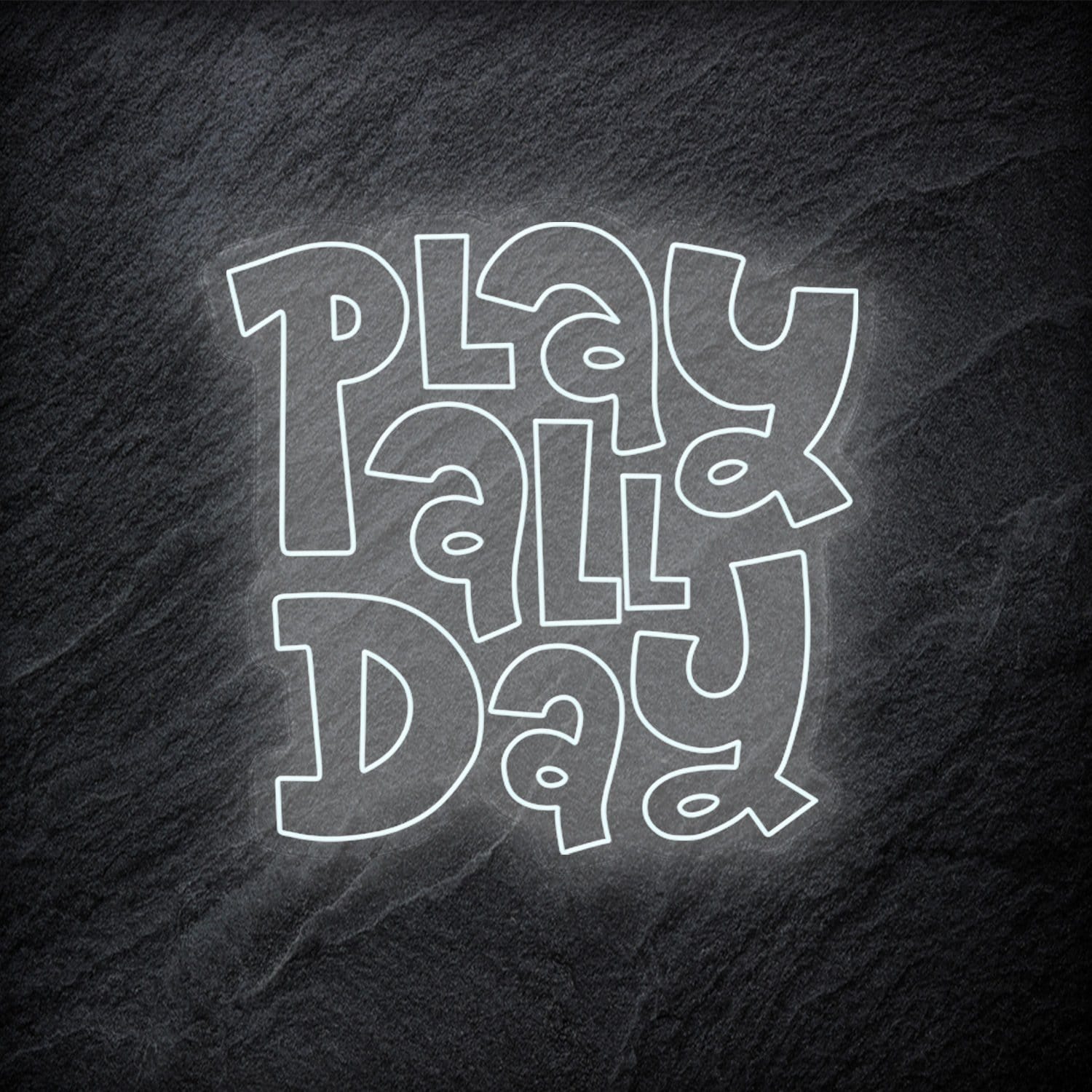 "Play All Day" LED Neonschild - NEONEVERGLOW