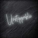 "Unstoppable" LED Neon Schriftzug - NEONEVERGLOW