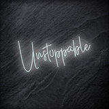 "Unstoppable" LED Neon Schriftzug - NEONEVERGLOW