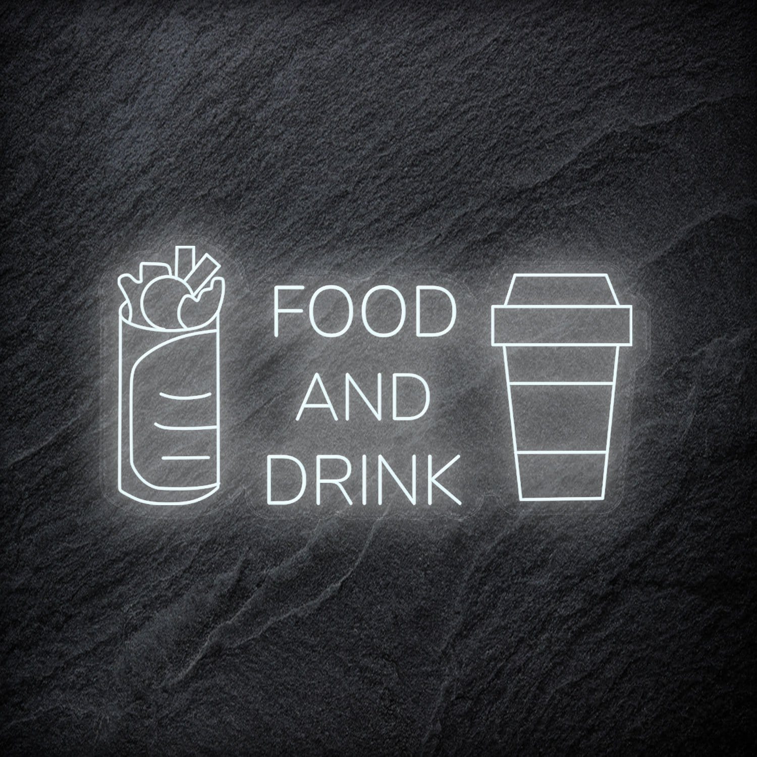 "Food and Drink" LED Neonschild - NEONEVERGLOW