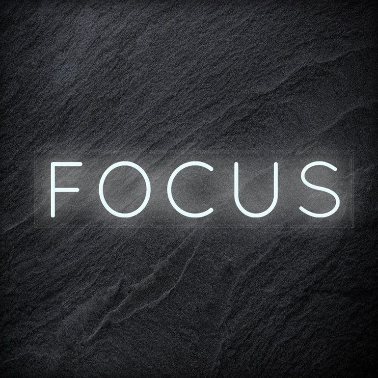 " Focus " LED Neon Sign Schriftzug - NEONEVERGLOW