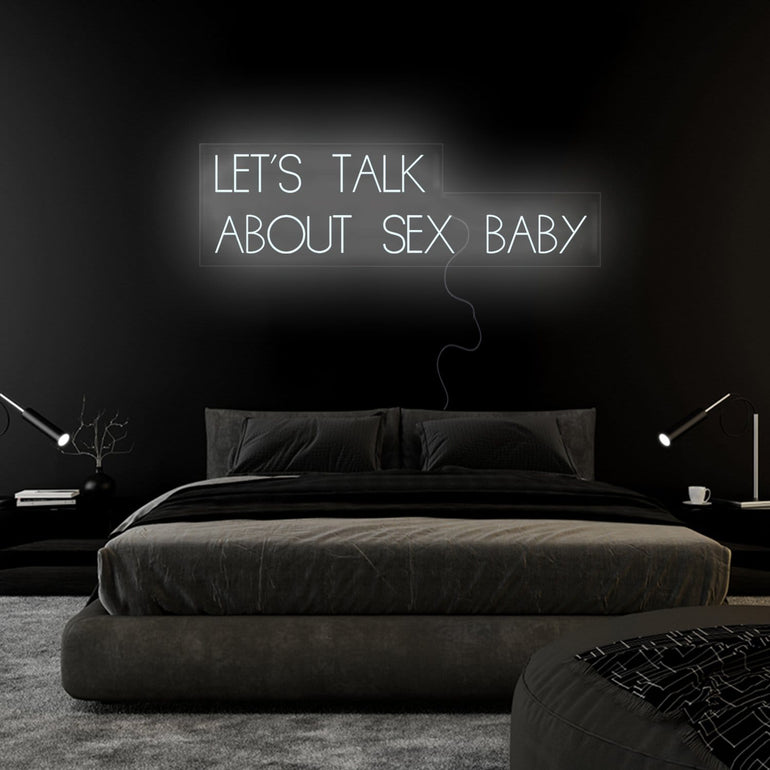 "Let´s Talk" LED Neon Sign Schriftzug - NEONEVERGLOW