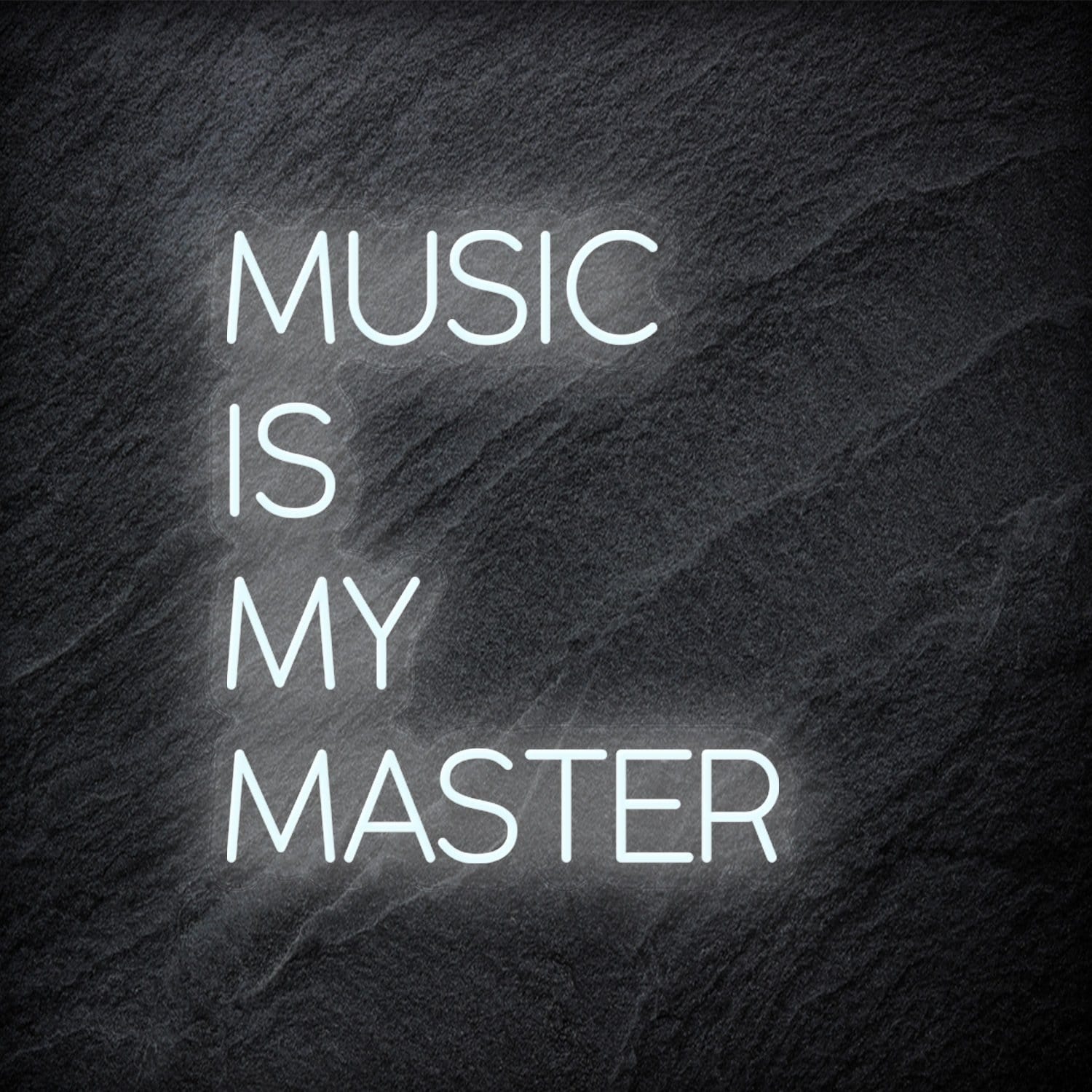 "Music Is My Master" LED Neon Schriftzug - NEONEVERGLOW