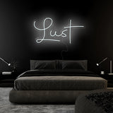 "Lust" LED Neonschild Sign Schriftzug - NEONEVERGLOW