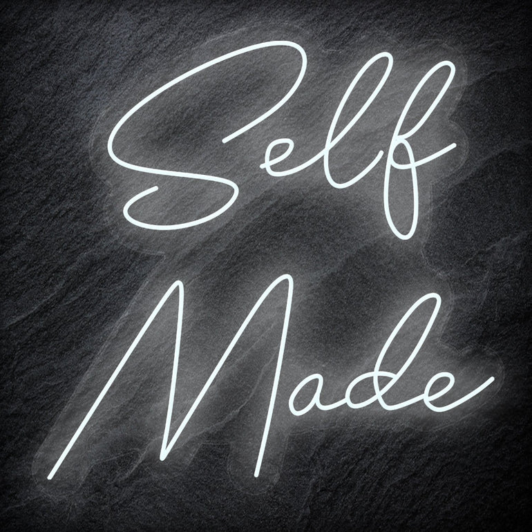 "Selfmade" LED  Neon Schriftzug Sign - NEONEVERGLOW