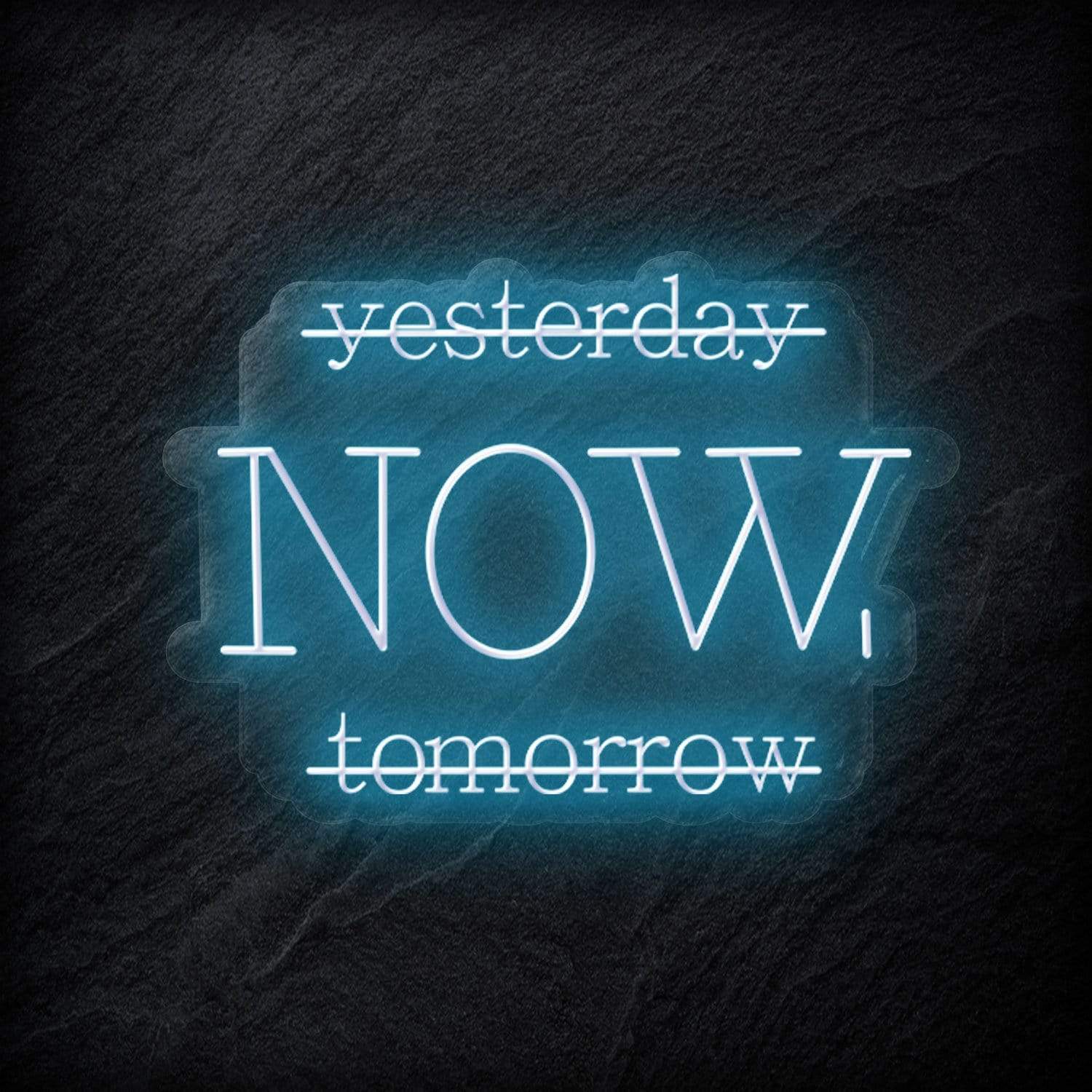 "Yesterday Now" LED Neon Schriftzug - NEONEVERGLOW