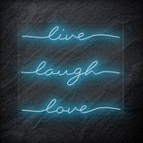 "Live Laugh Love" LED Neon Schriftzug - NEONEVERGLOW