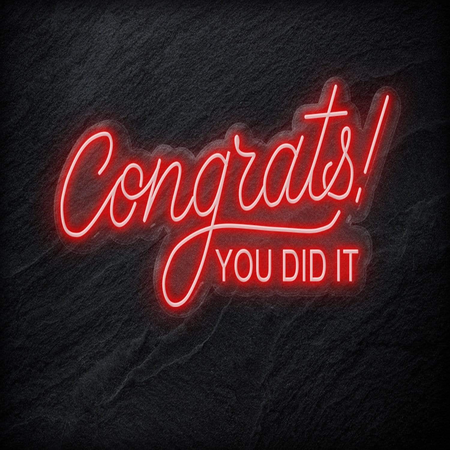 "Congrats" LED Neon Schriftzug - NEONEVERGLOW