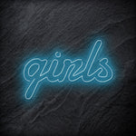 "Girls" LED Neon Schrifzug - NEONEVERGLOW