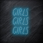 "GirlsGirlsGirls" LED Neonschild - NEONEVERGLOW