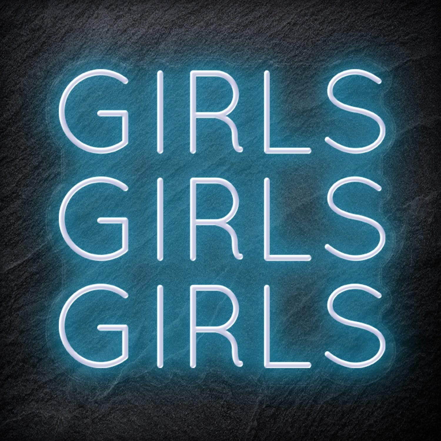 "Girls Girls Girls" LED Neon Schriftzug - NEONEVERGLOW