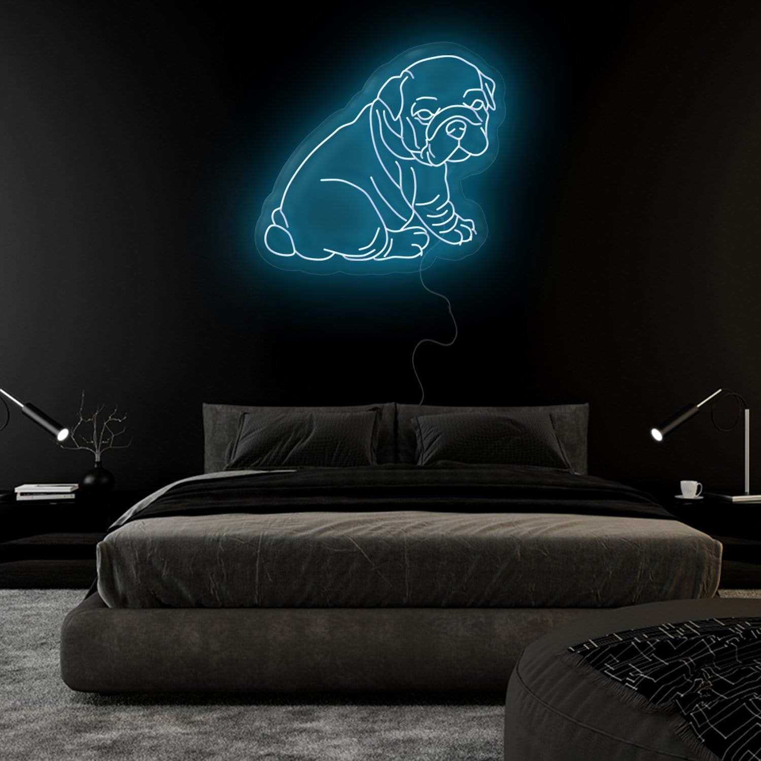 "Bulldogg" LED Neonschild Sign - NEONEVERGLOW