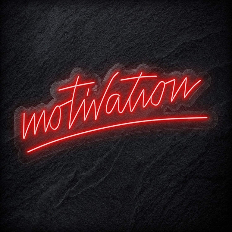 "Motivation" LED Neon Sign Schriftzug - NEONEVERGLOW