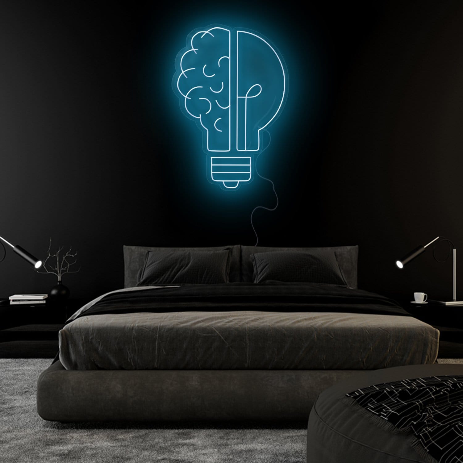 " Gedanken" LED Neonschild Sign - NEONEVERGLOW