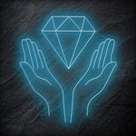 "Diamand" LED Neonschild - NEONEVERGLOW
