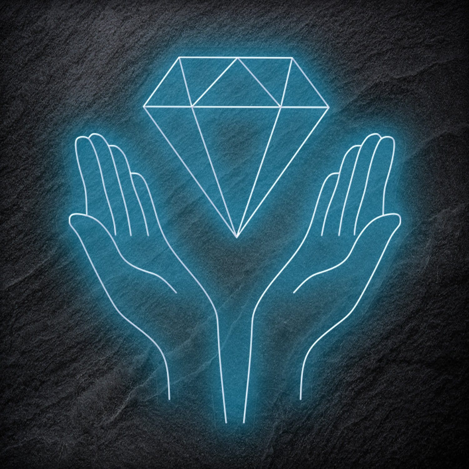 "Diamand" LED Neonschild - NEONEVERGLOW