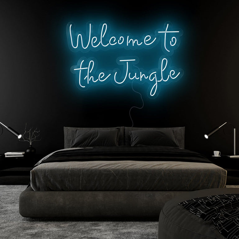 "Welcome To The Jungle" LED Neonschild Sign Schriftzug - NEONEVERGLOW