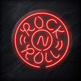 "Rockn Roll Musik" LED Neon Schild - NEONEVERGLOW