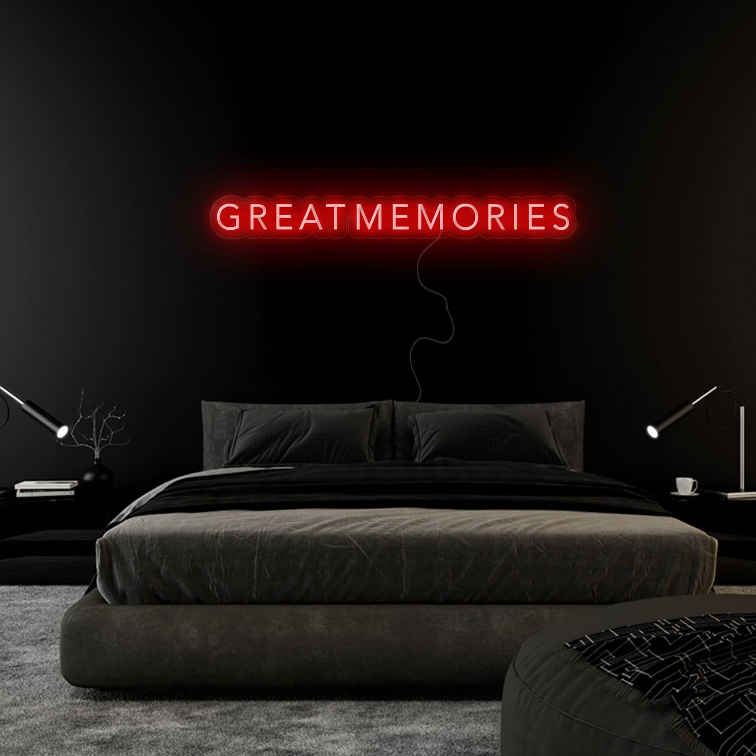 "Great Memories" LED Neon Sign Schriftzug - NEONEVERGLOW