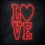 "LoVe" LED  Neon Schild - NEONEVERGLOW