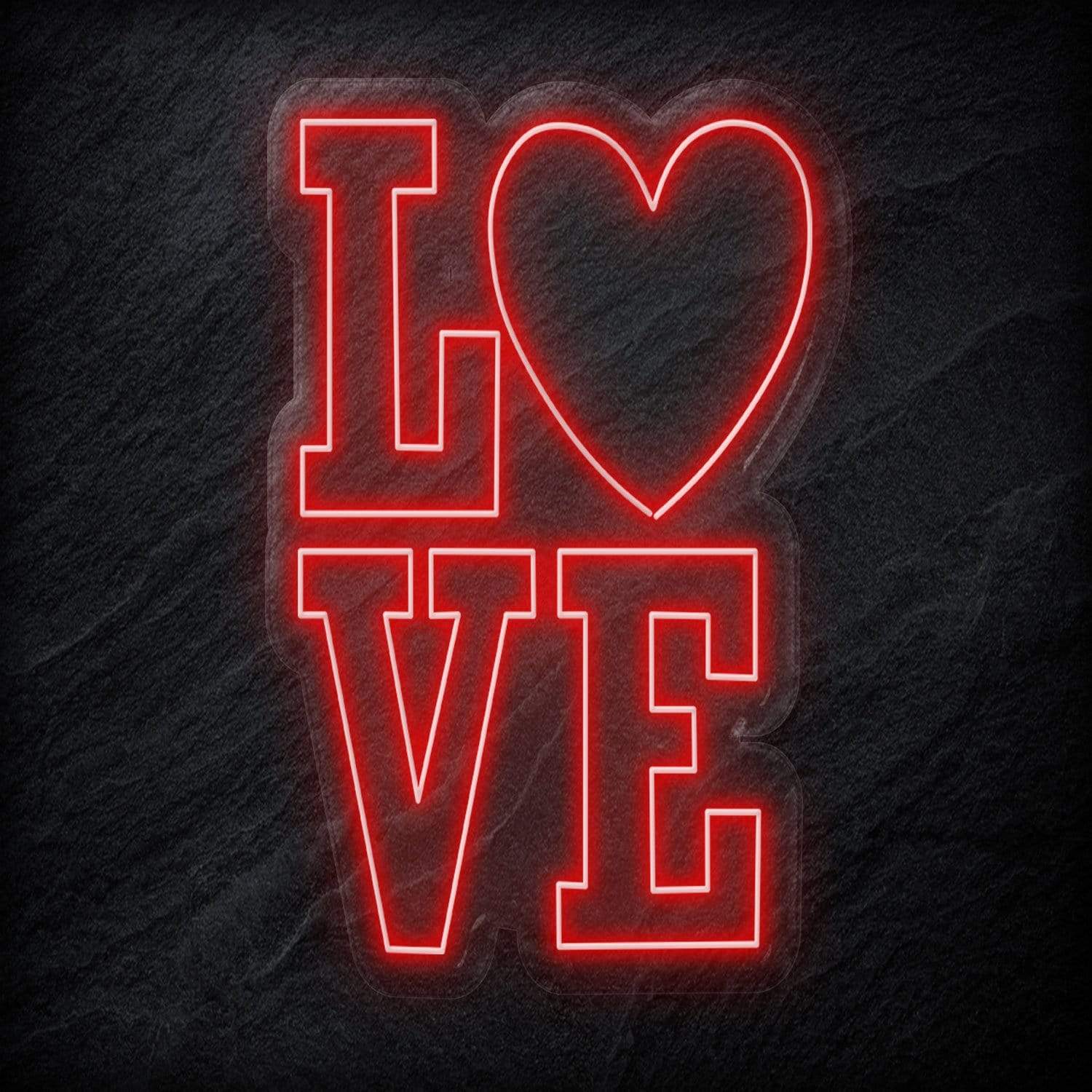 "LoVe" LED  Neon Schild - NEONEVERGLOW