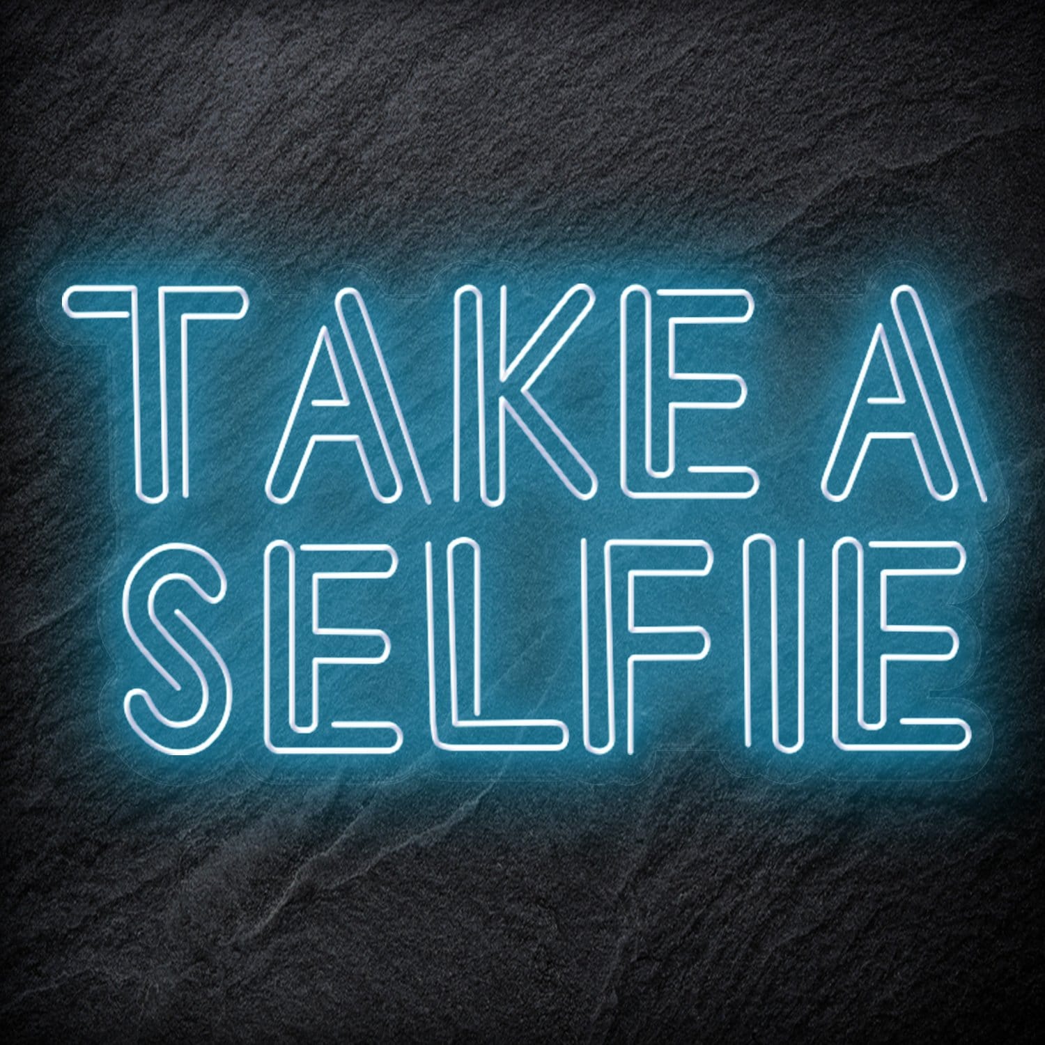 "Take A Selfie" LED Neon Schriftzug - NEONEVERGLOW