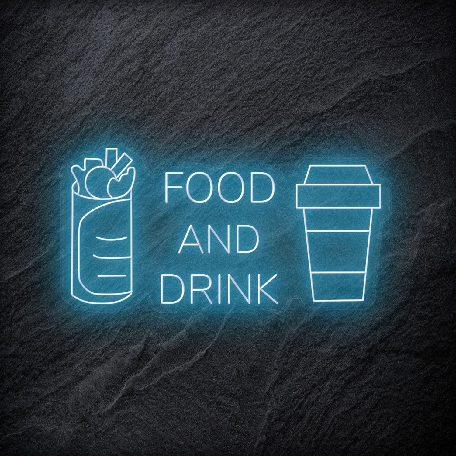 "Food and Drink" LED Neonschild - NEONEVERGLOW