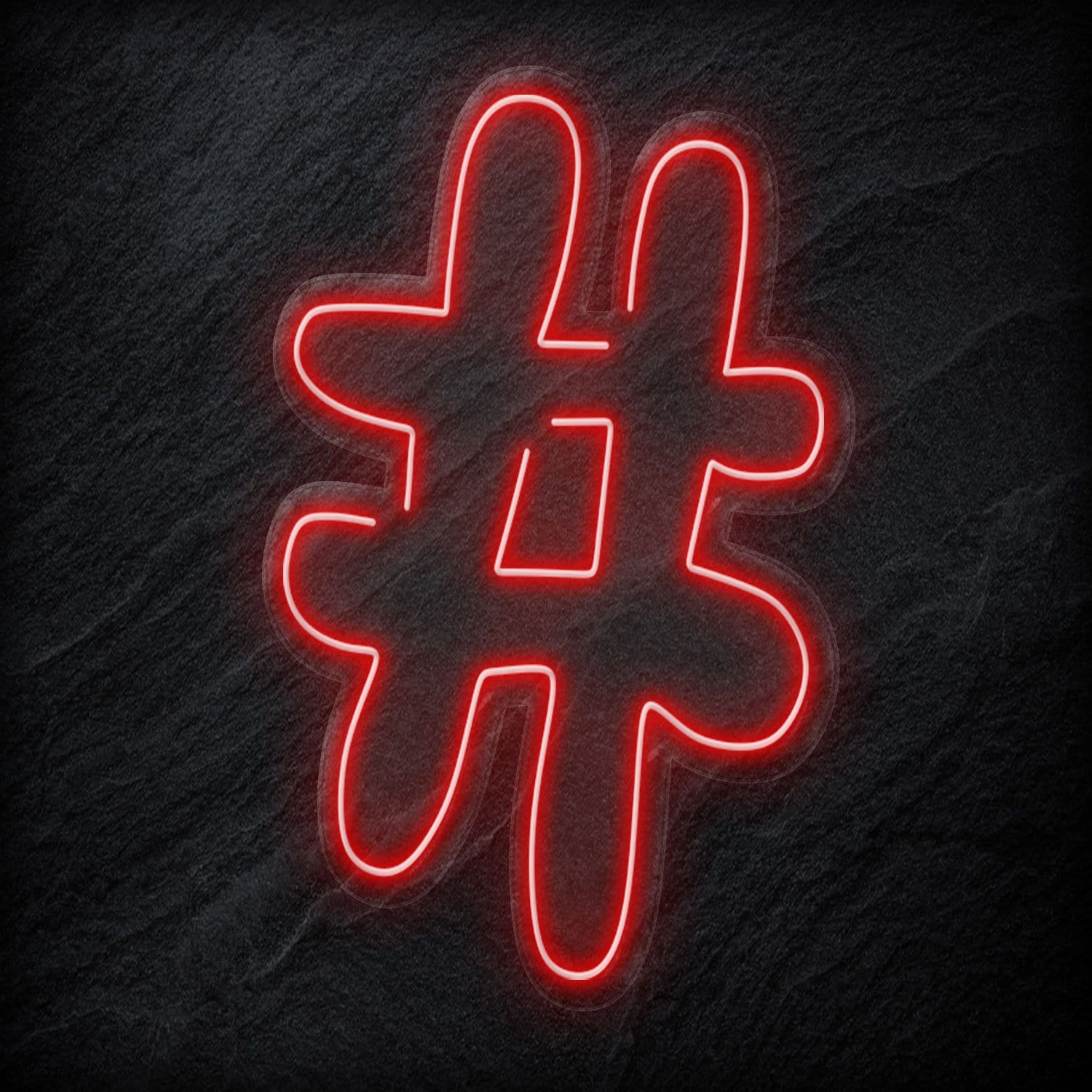 "#Hashtag" LED Neonschild - NEONEVERGLOW