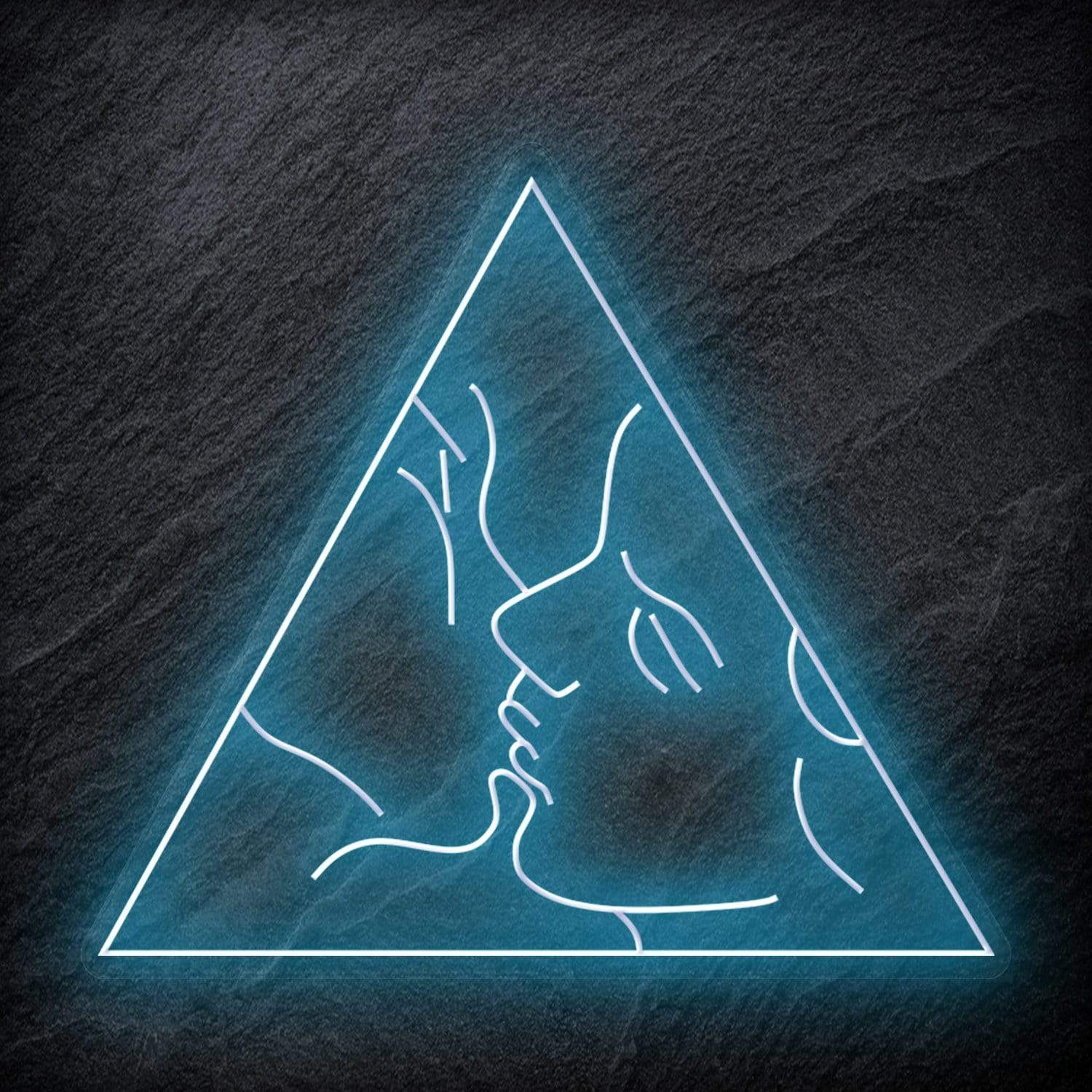 "Kiss" LED Neonschild Schriftzug - NEONEVERGLOW