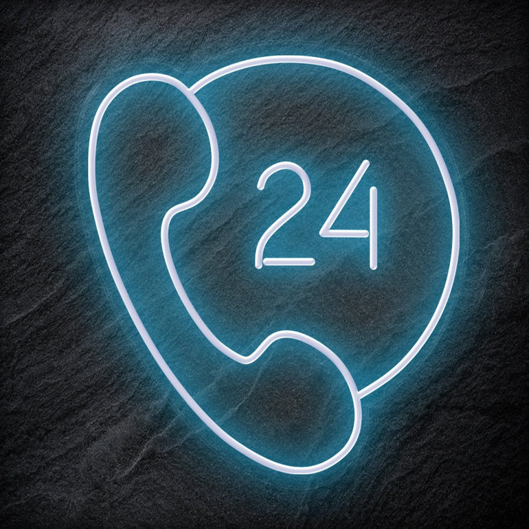 "24/7 " LED Neonschild Sign Schriftzug - NEONEVERGLOW