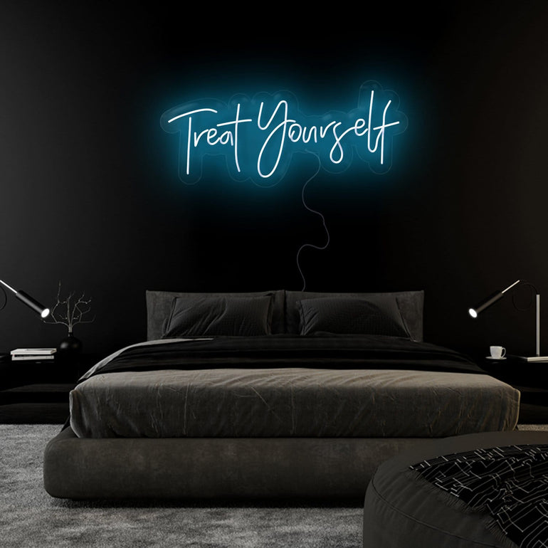 "Treat Yourself" LED Neon Sign Schriftzug - NEONEVERGLOW