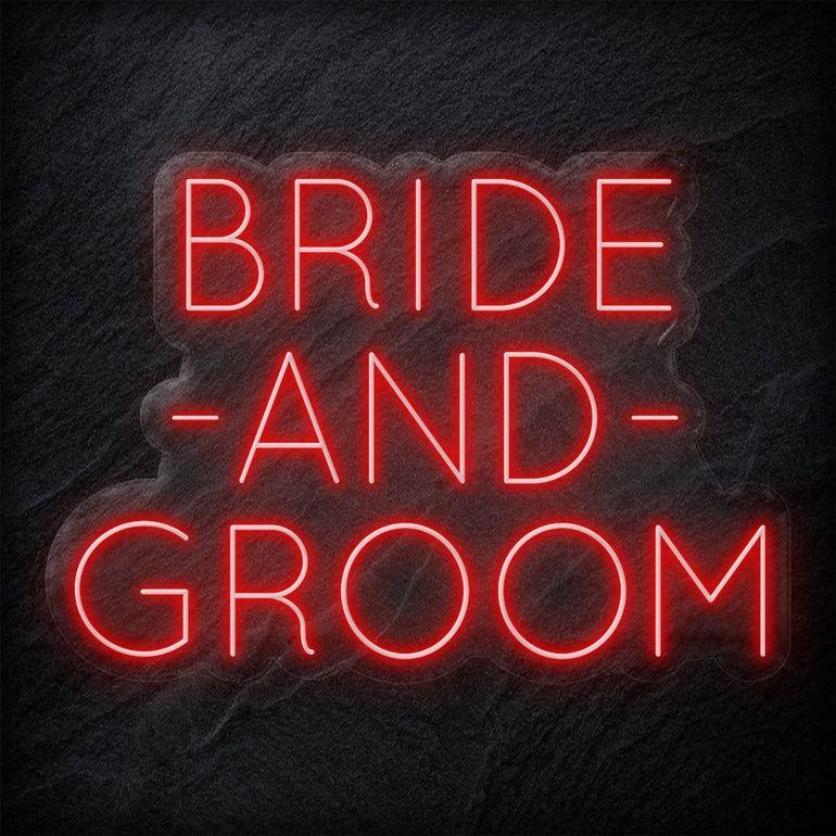 "Bride and Groom" LED Neon Schriftzug - NEONEVERGLOW