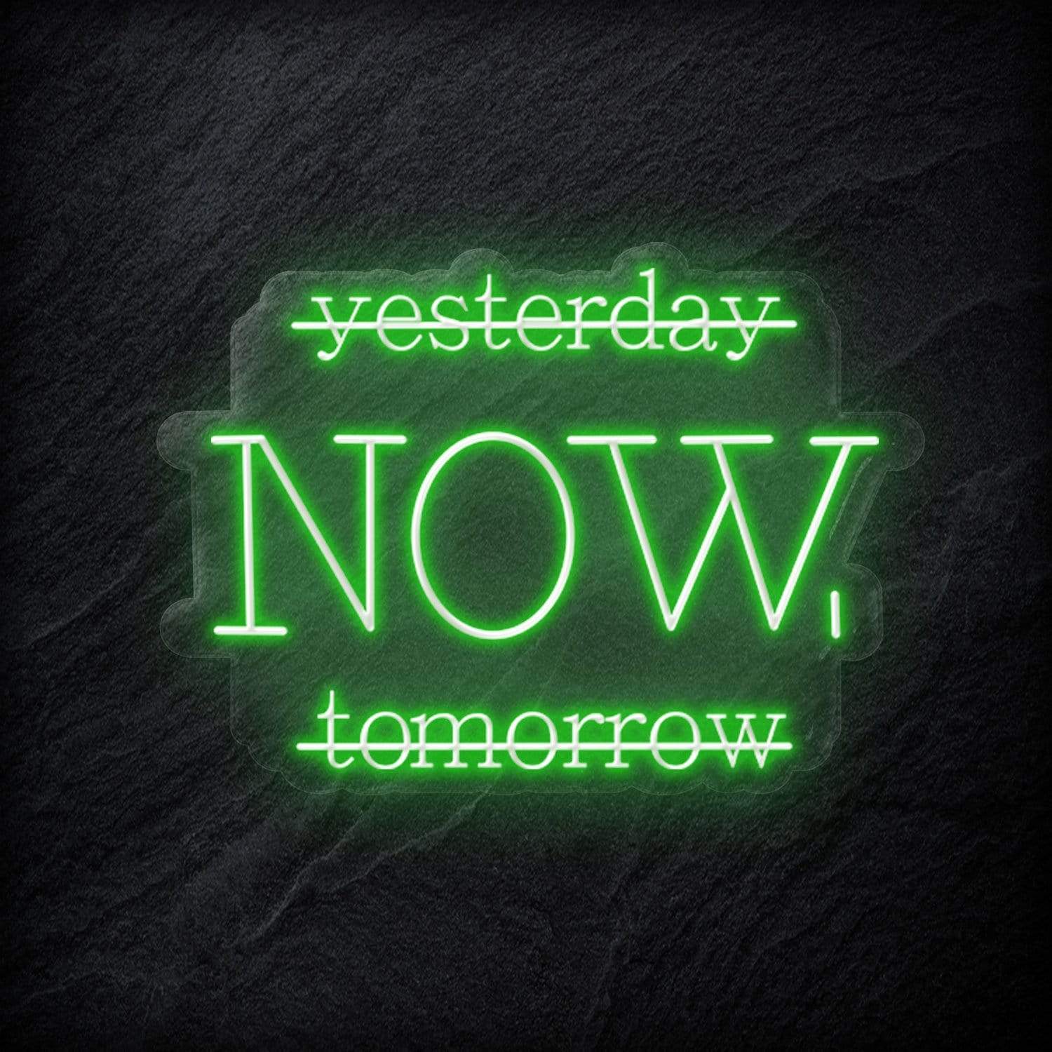 "Yesterday Now" LED Neon Schriftzug - NEONEVERGLOW