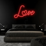 "Love" LED Neonschild Sign Schriftzug - NEONEVERGLOW