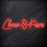 " Cheese & Kisses" LED Neon Schriftzug - NEONEVERGLOW