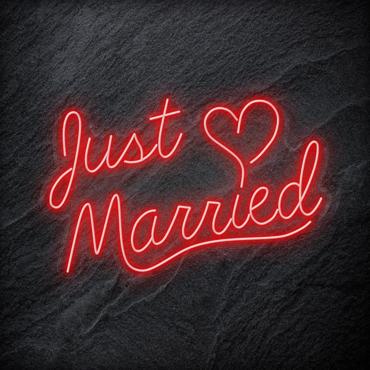 "Just Married" LED Neon Schriftzug - NEONEVERGLOW